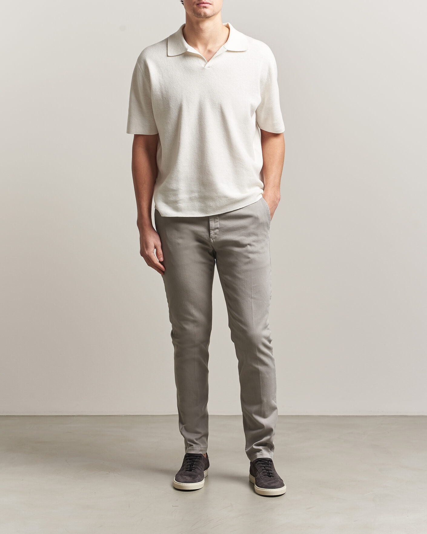 Mies | Housut | Replay | Benni Hyperflex X-Lite Chinos Light Grey