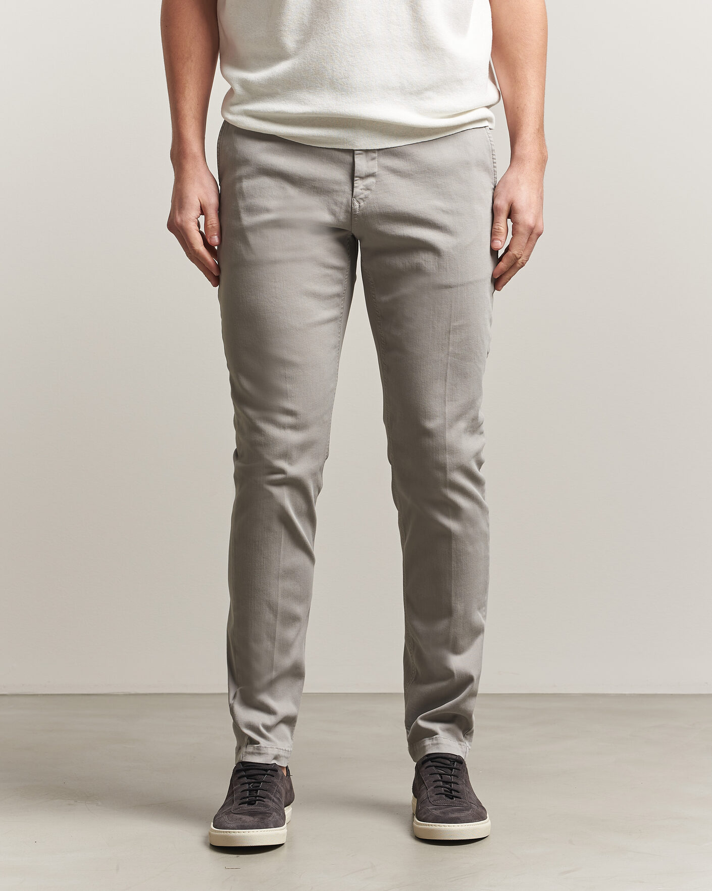 Mies | Housut | Replay | Benni Hyperflex X-Lite Chinos Light Grey