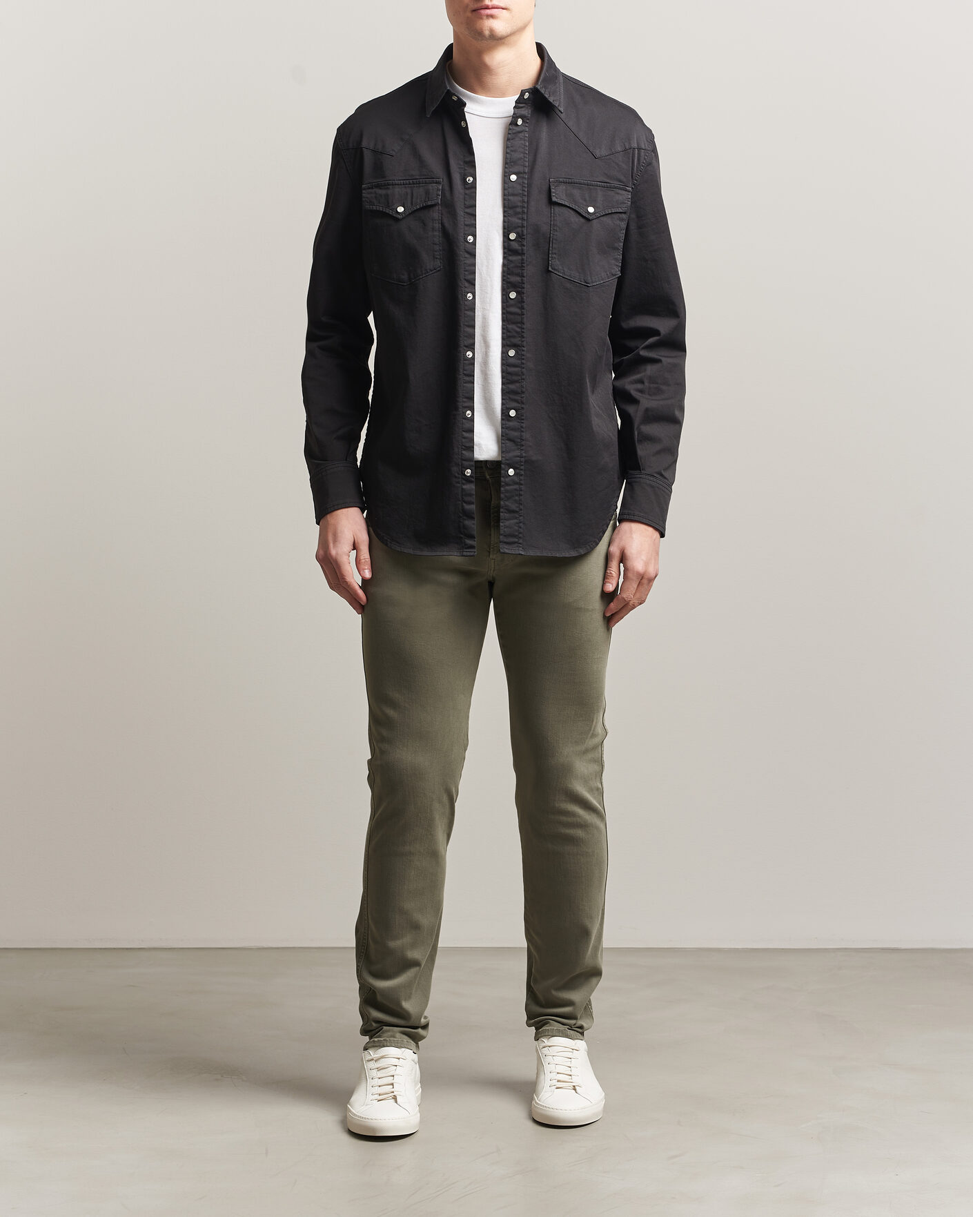 Mies | Housut | Replay | Anbass Hyperflex X.Lite 5-Pocket Pants Military Green