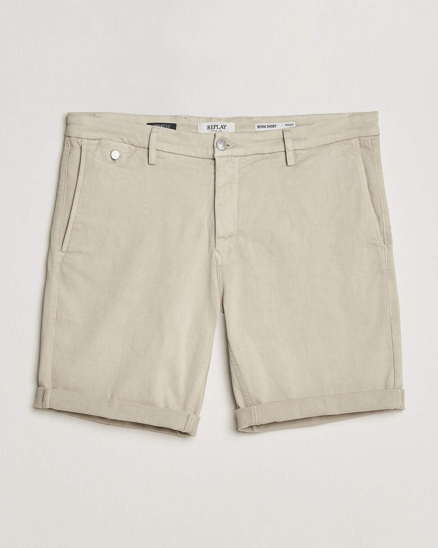 Mies | Shortsit | Replay | Benni Hyperflex Shorts Ivory