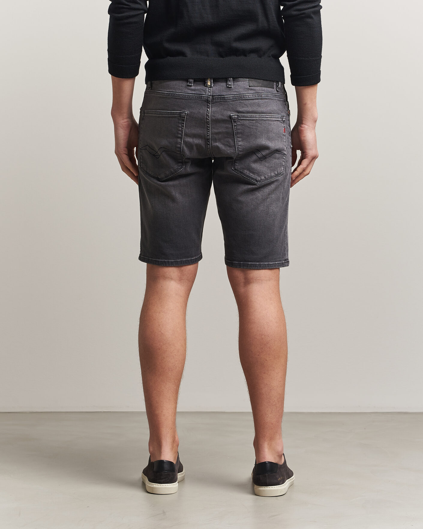 Mies | Shortsit | Replay | RBJ981 Stretch Denim Shorts Washed Black