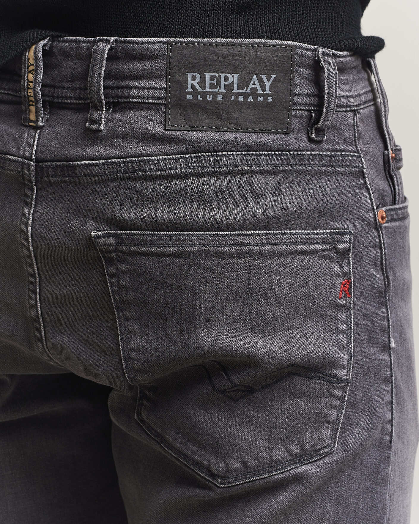 Mies | Shortsit | Replay | RBJ981 Stretch Denim Shorts Washed Black