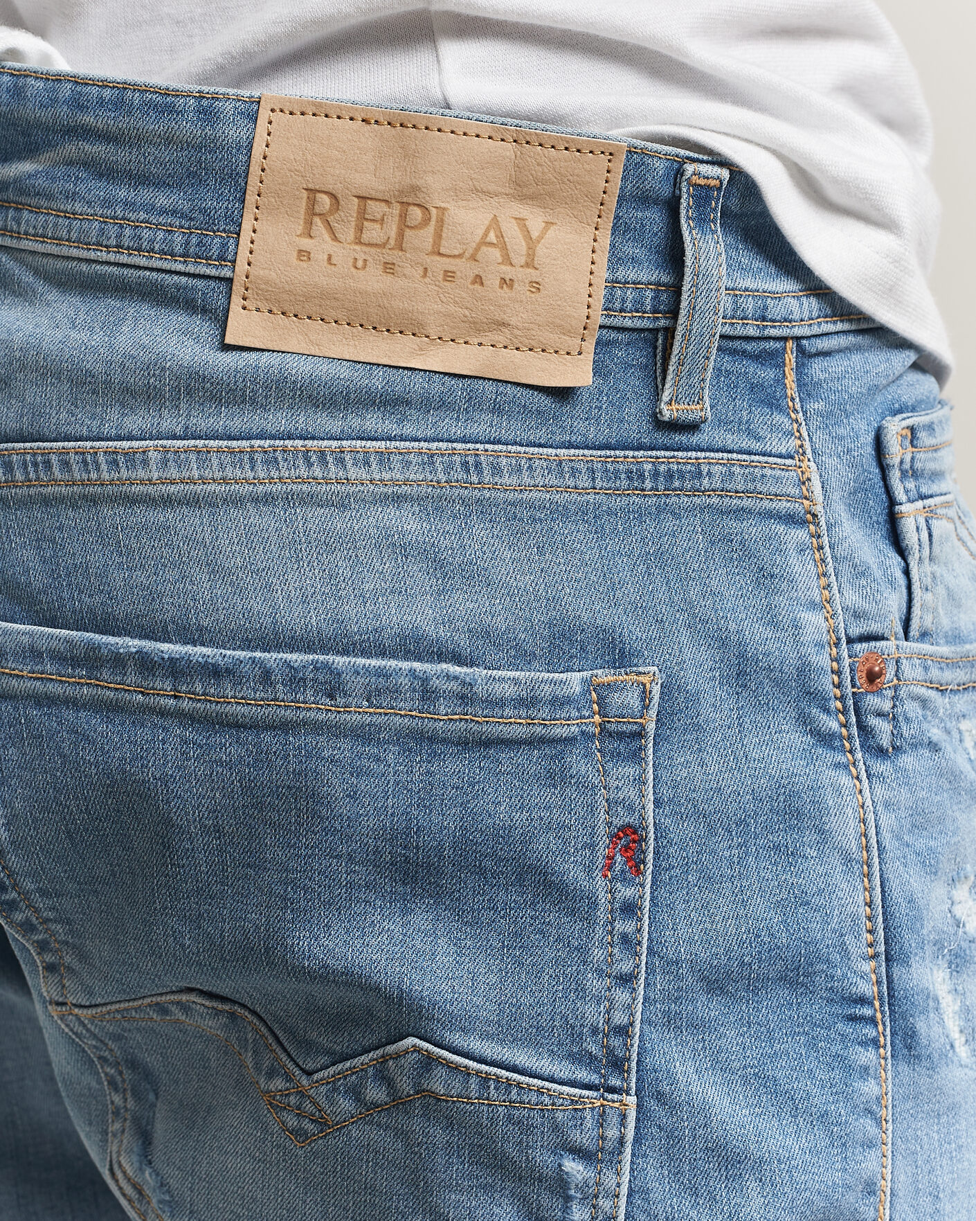 Mies | Farkut | Replay | Rocco Comfort Fit Stretch Eco Plus Jeans Light Blue