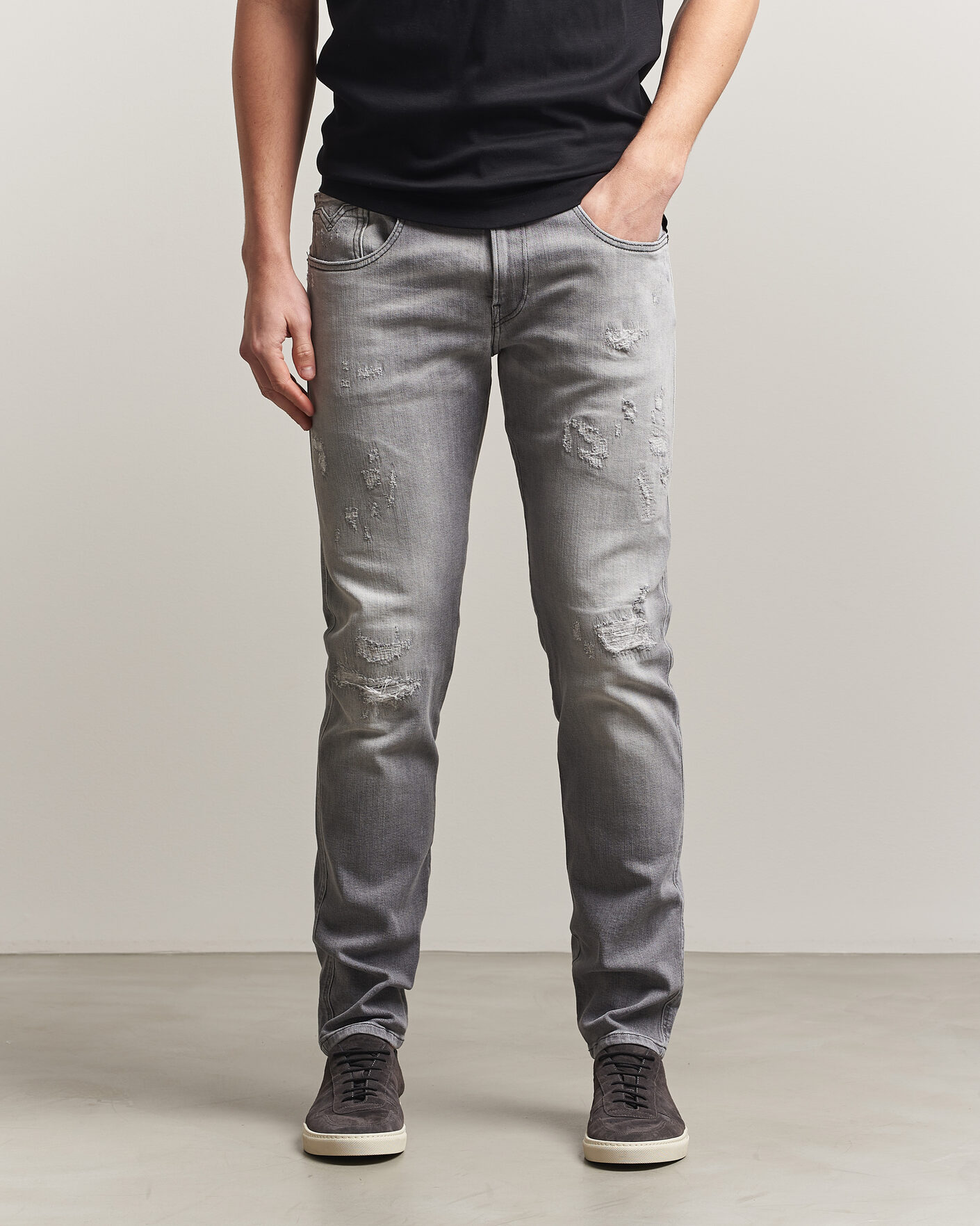 Mies | Farkut | Replay | Anbass 20 Year Wash Jeans Washed Grey