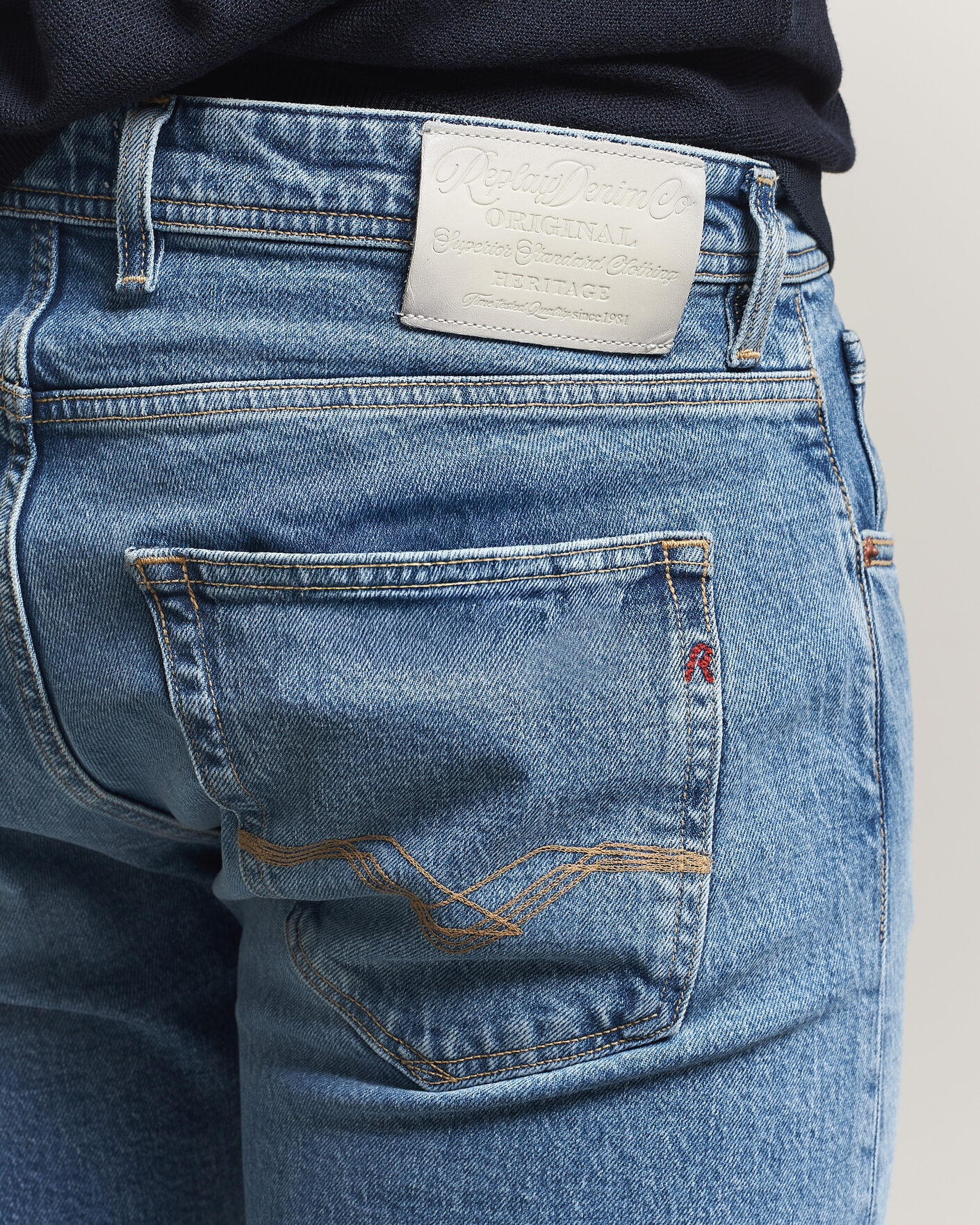 Mies | Farkut | Replay | Grover Heritage Original Stretch Jeans Light Blue