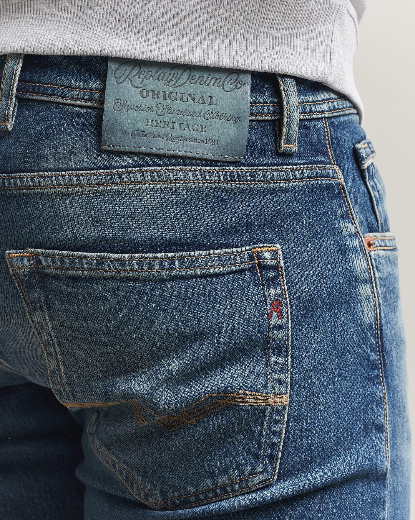 Mies | Farkut | Replay | Grover Heritage Original Stretch Jeans Medium Blue