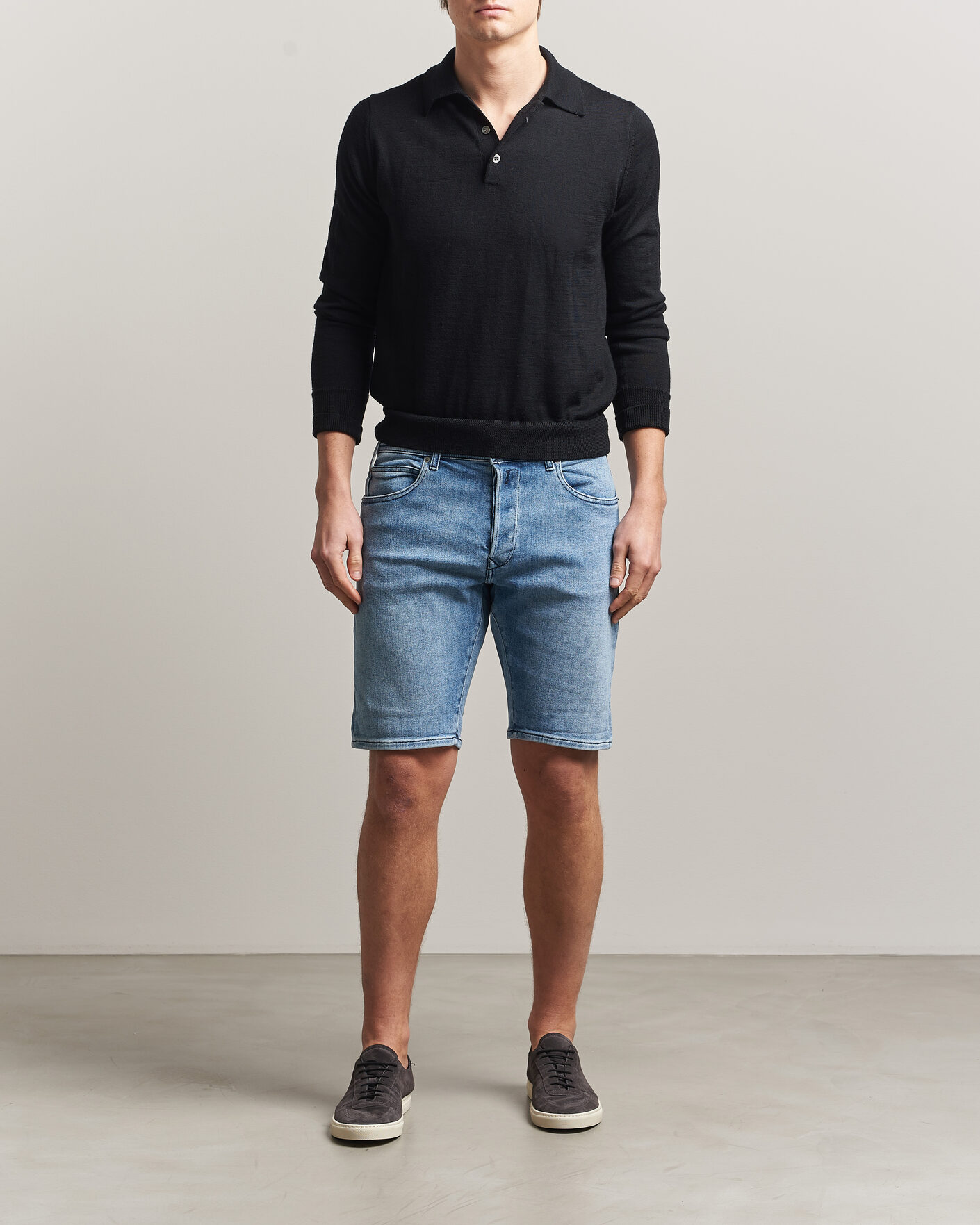 Mies | Shortsit | Replay | RBJ981 Stretch Denim Shorts Light Blue