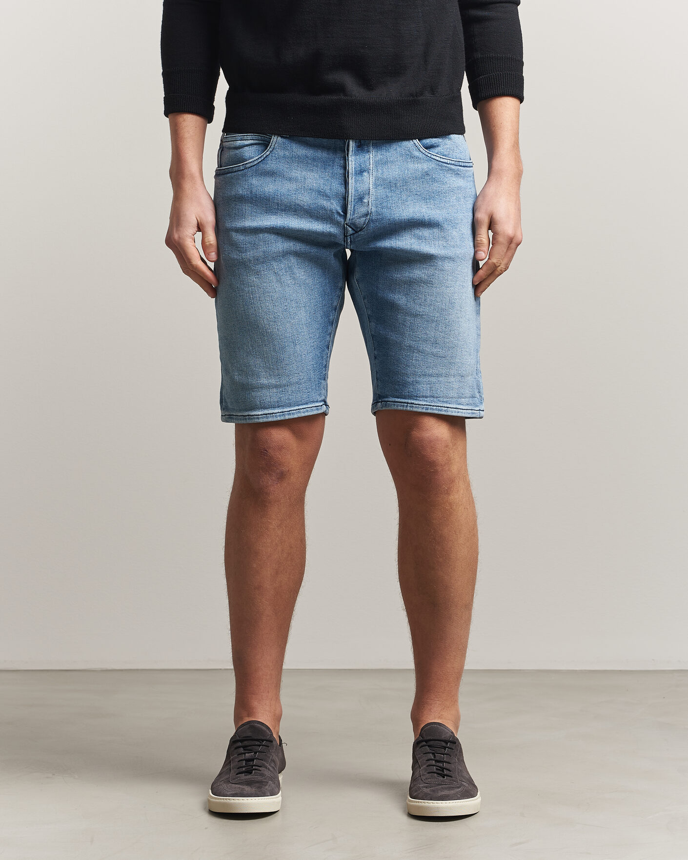 Mies | Shortsit | Replay | RBJ981 Stretch Denim Shorts Light Blue