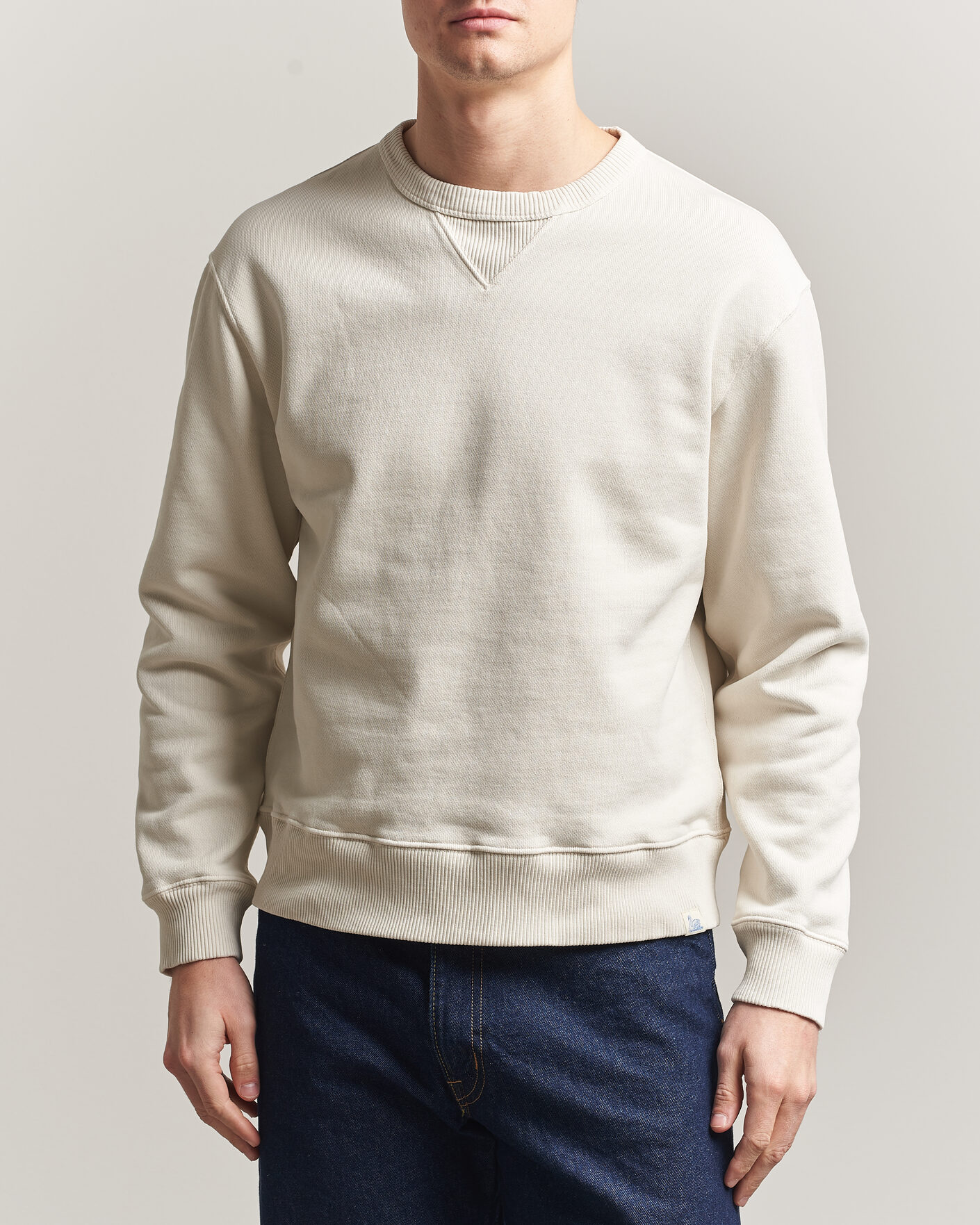 Mies | Puserot | Merz b. Schwanen | Classic Fit Authentic Fleece Sweatshirt Nature