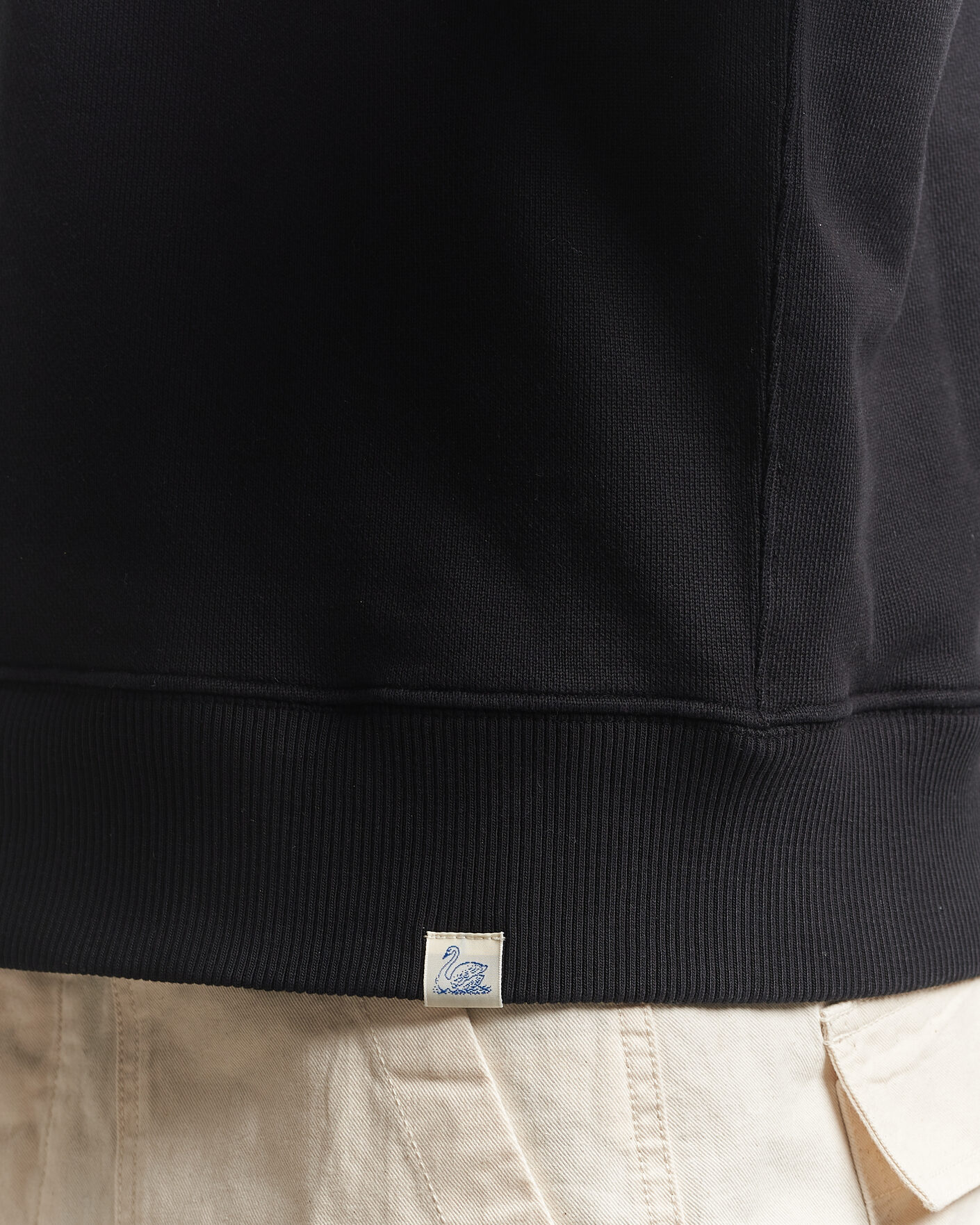 Mies | Puserot | Merz b. Schwanen | Classic Fit Authentic Fleece Sweatshirt Black