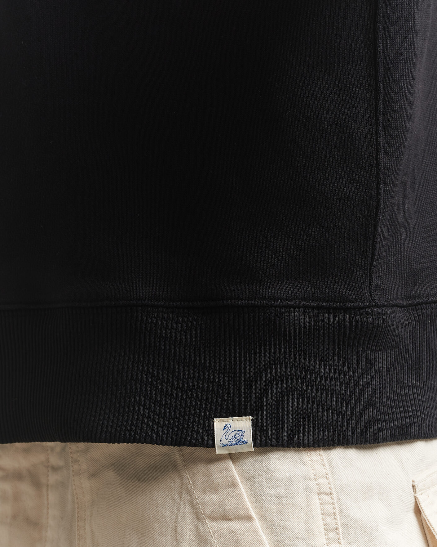 Mies | Puserot | Merz b. Schwanen | Classic Fit Authentic Fleece Half Zip Black