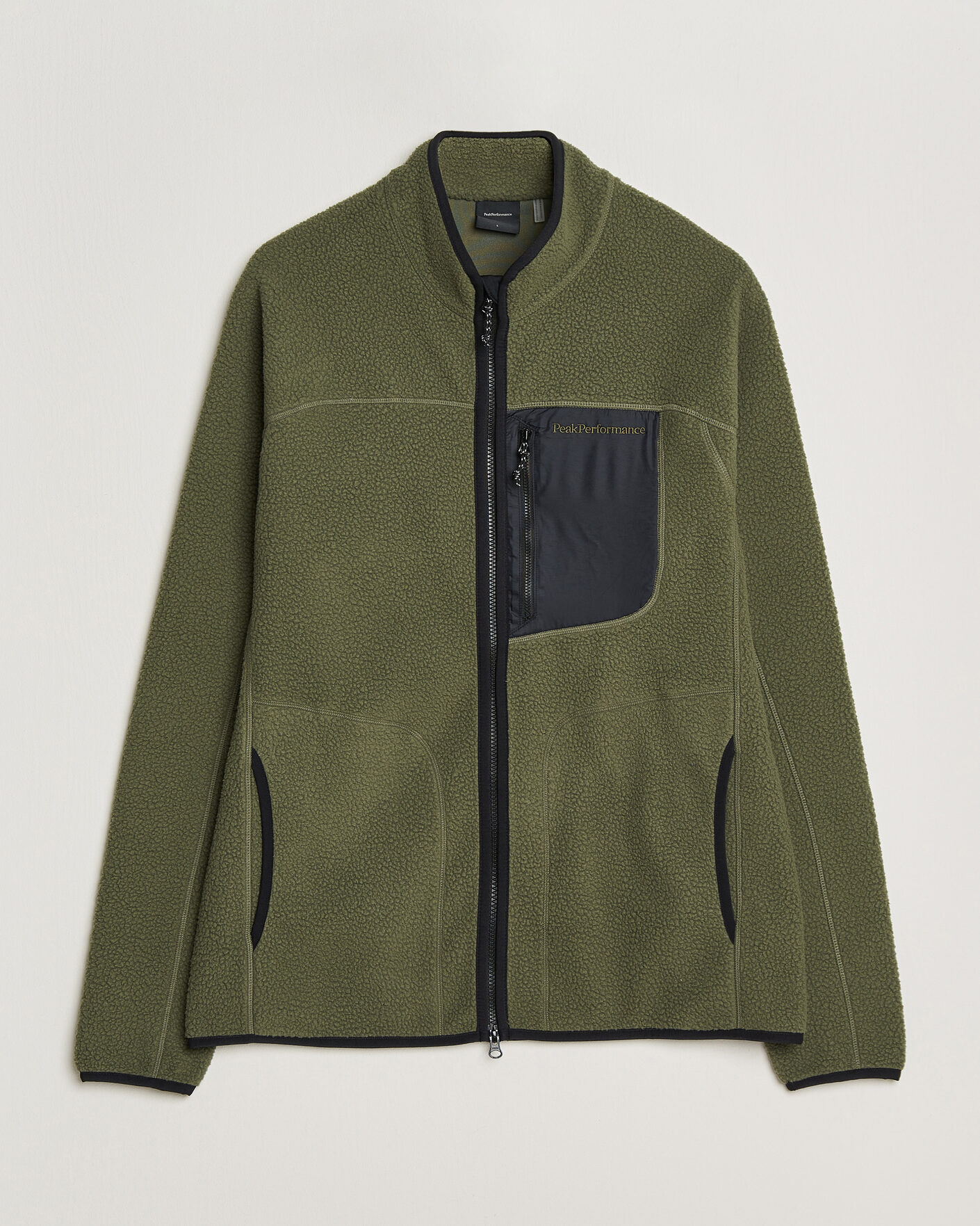 Mies | Puserot | Peak Performance | Nature Rush Pile Full Zip Pine Needle