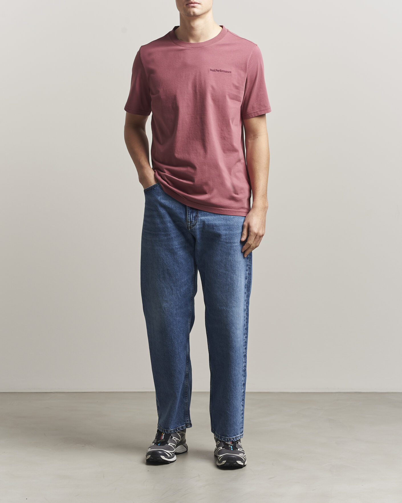 Mies | T-paidat | Peak Performance | Original Crew Neck T-Shirt Wild Rouge