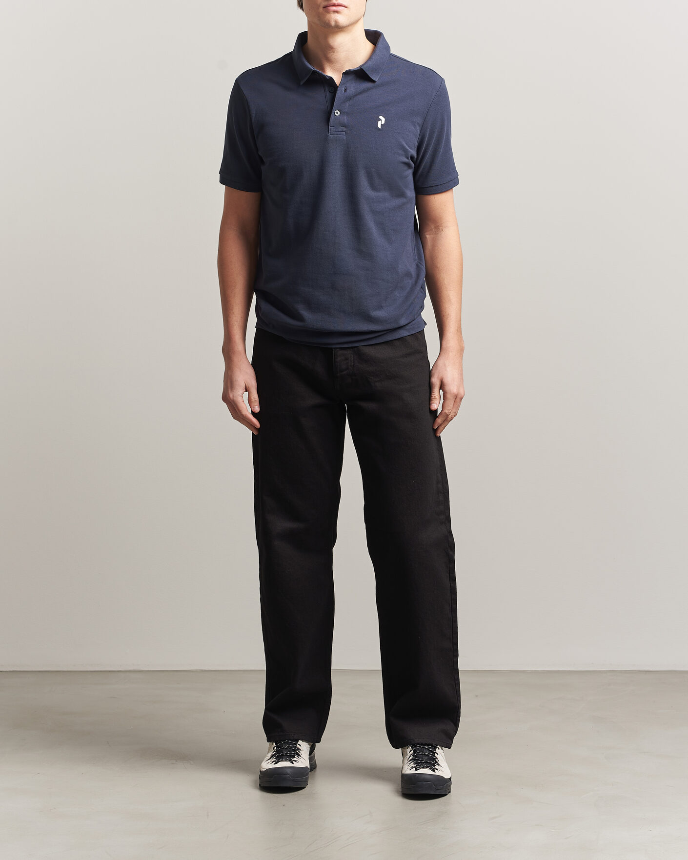 Mies | Pikeet | Peak Performance | Classic Cotton Polo Blue Shadow
