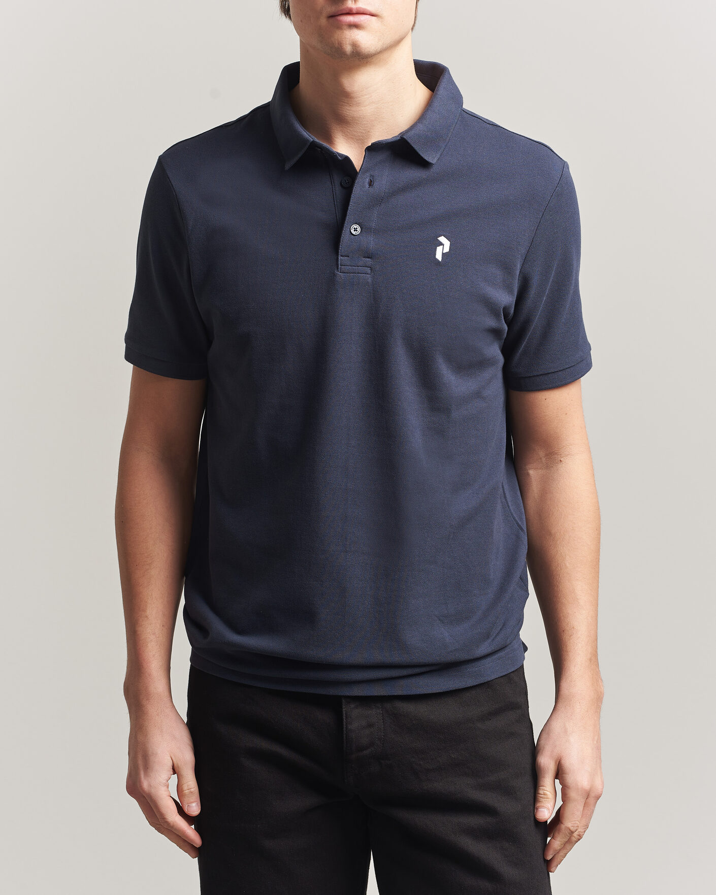 Mies | Pikeet | Peak Performance | Classic Cotton Polo Blue Shadow
