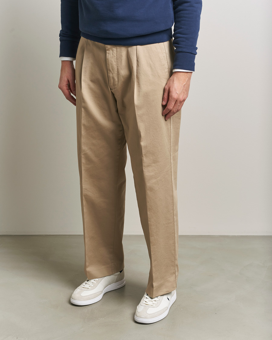 Mies | Tennarit | Polo Ralph Lauren | Bedford Leather/Suede Sneakers White/Navy