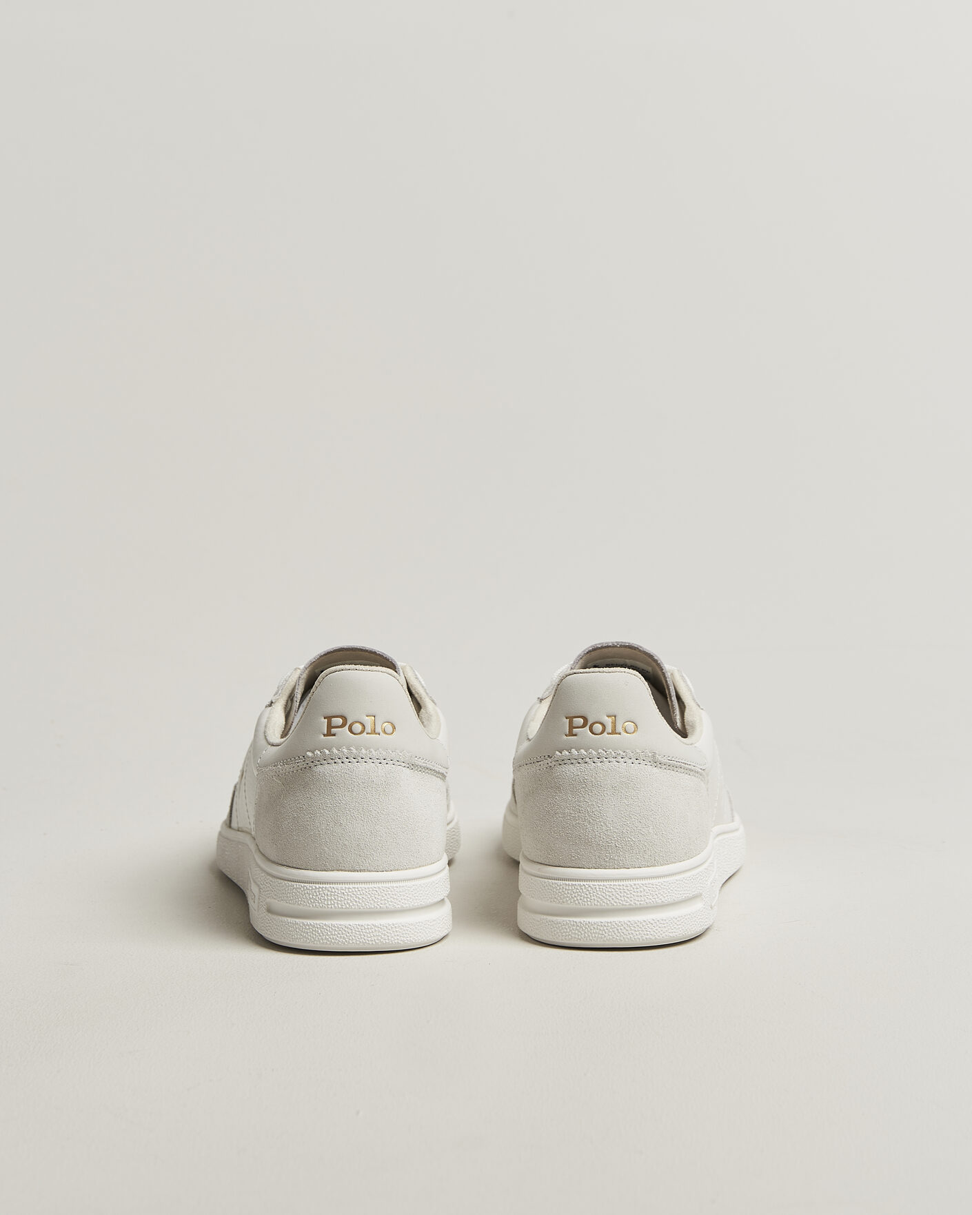 Mies | Tennarit | Polo Ralph Lauren | Bedford Leather/Suede Sneakers Bianco