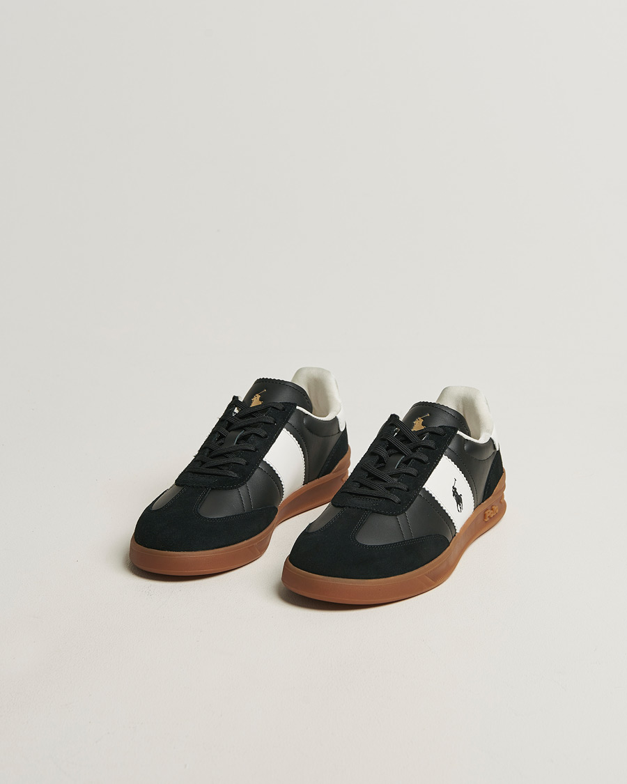 Mies | Tennarit | Polo Ralph Lauren | Aera Leather/Suede Sneakers Black/White