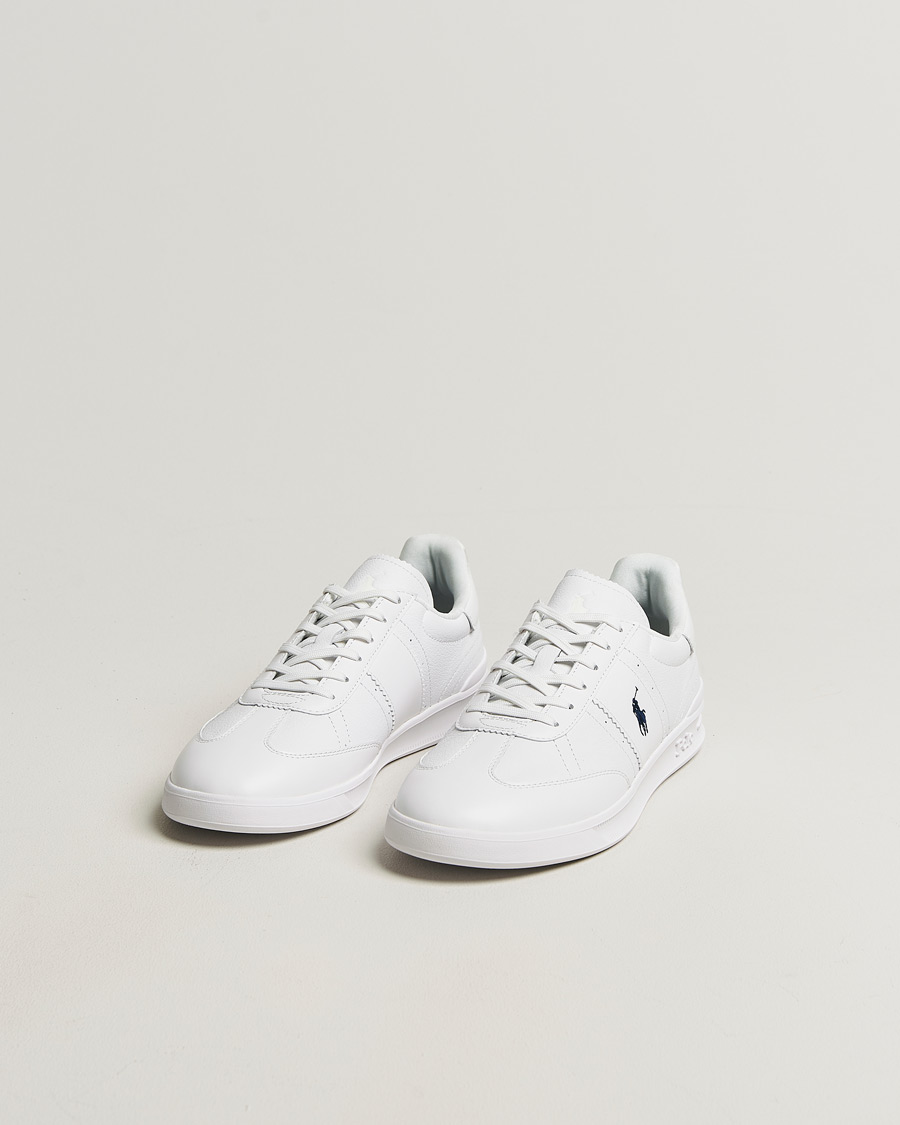 Mies | Tennarit | Polo Ralph Lauren | Aera Grained Leather Sneakers White/Navy