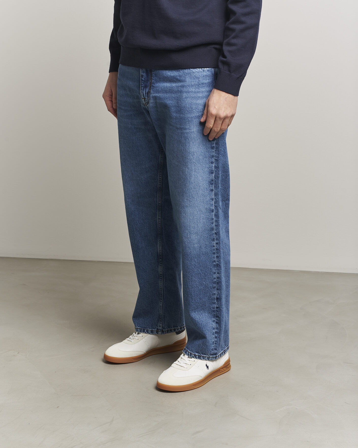 Mies | Tennarit | Polo Ralph Lauren | Aera Leather Sneakers Deckwash White/Navy