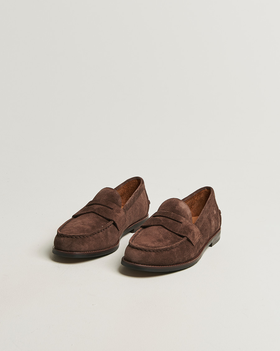 Mies | Loaferit | Polo Ralph Lauren | Alston Suede Penny Loafers Dark Brown