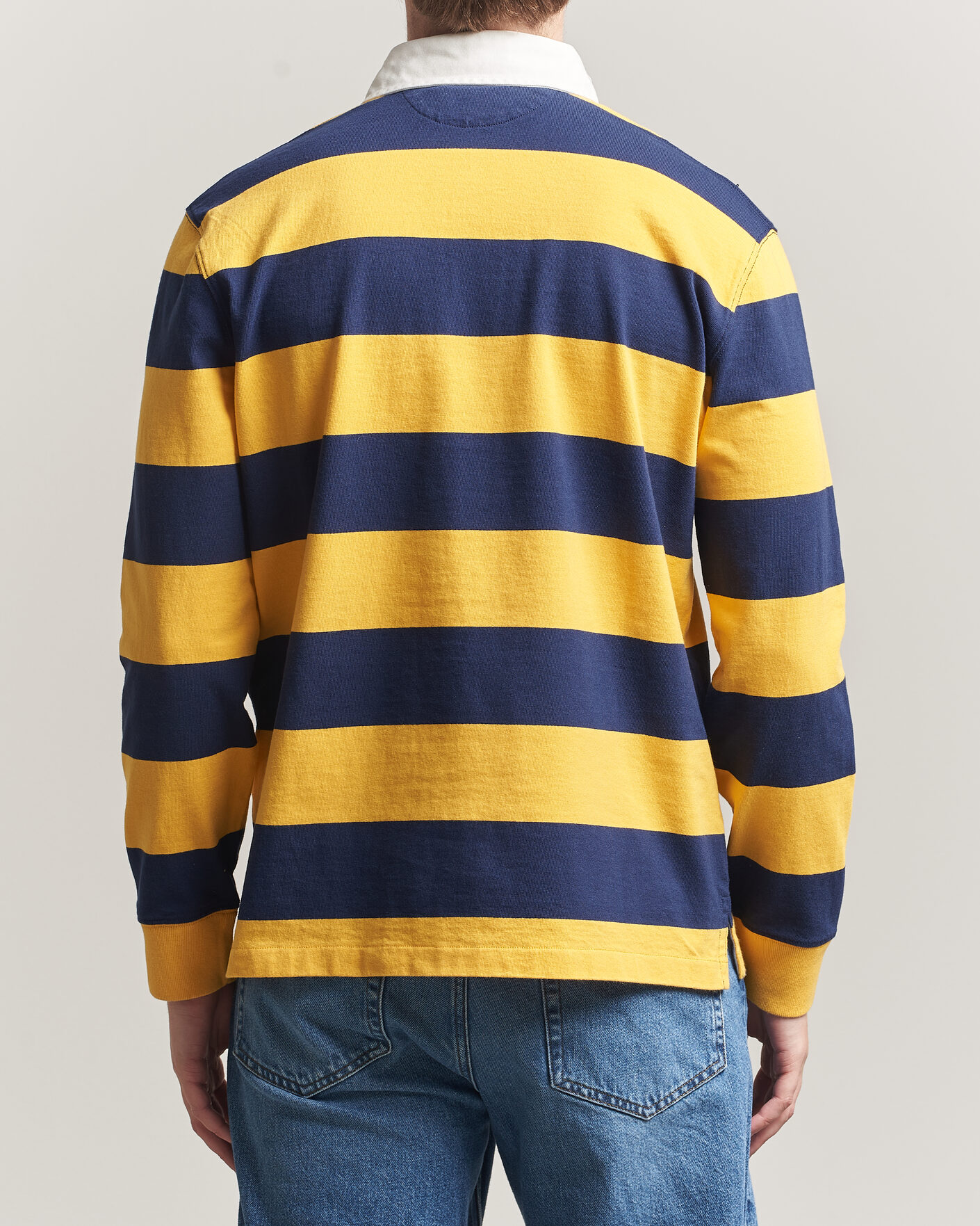 Mies | Puserot | Polo Ralph Lauren | Jersey Striped Rugger Newport Navy/Gold