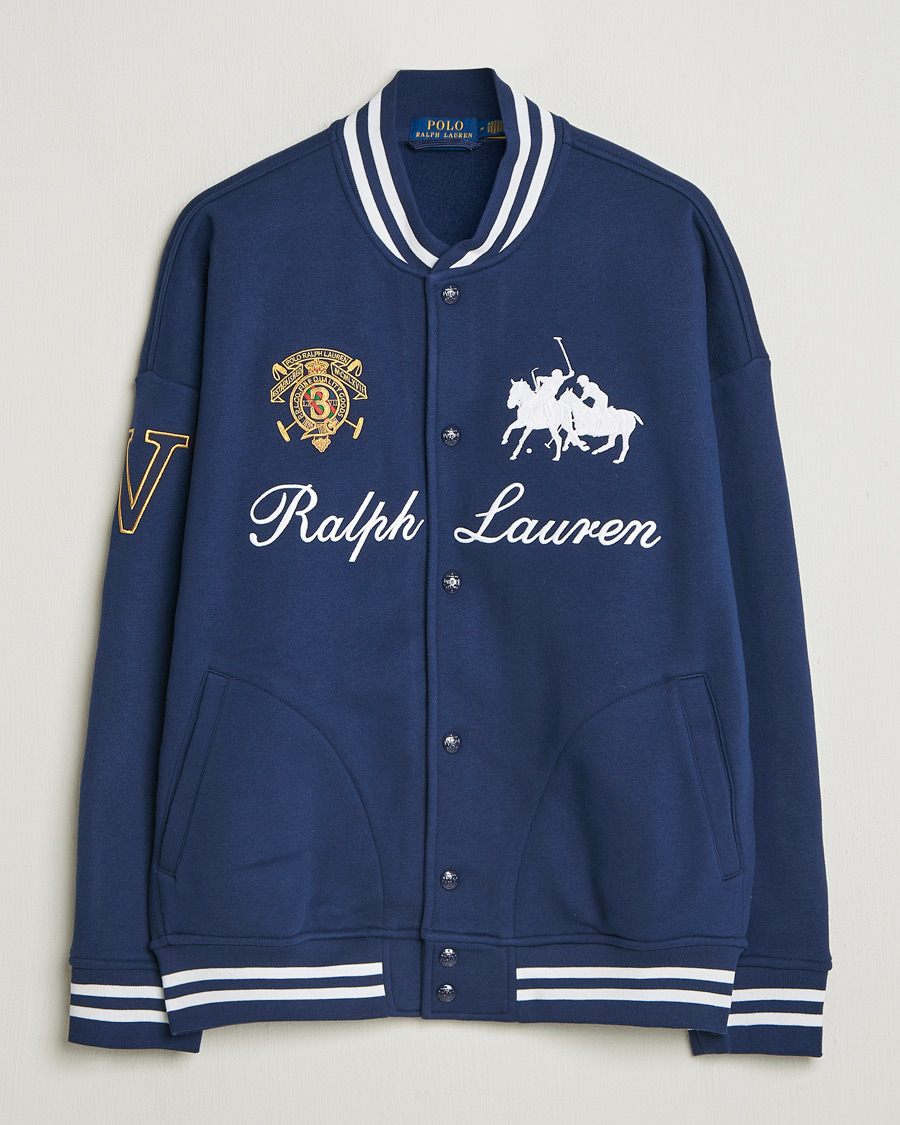 Mies | Puserot | Polo Ralph Lauren | Magic Fleece Bomber Jacket Newport Navy