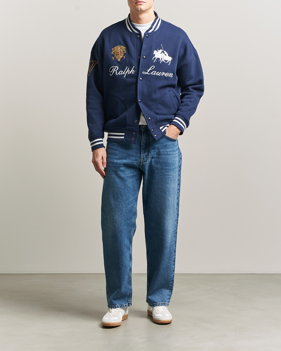 Mies | Puserot | Polo Ralph Lauren | Magic Fleece Bomber Jacket Newport Navy