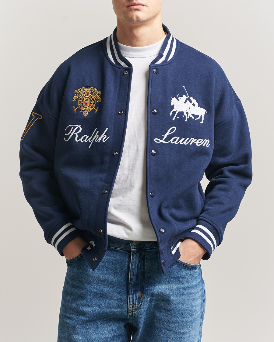 Mies | Puserot | Polo Ralph Lauren | Magic Fleece Bomber Jacket Newport Navy