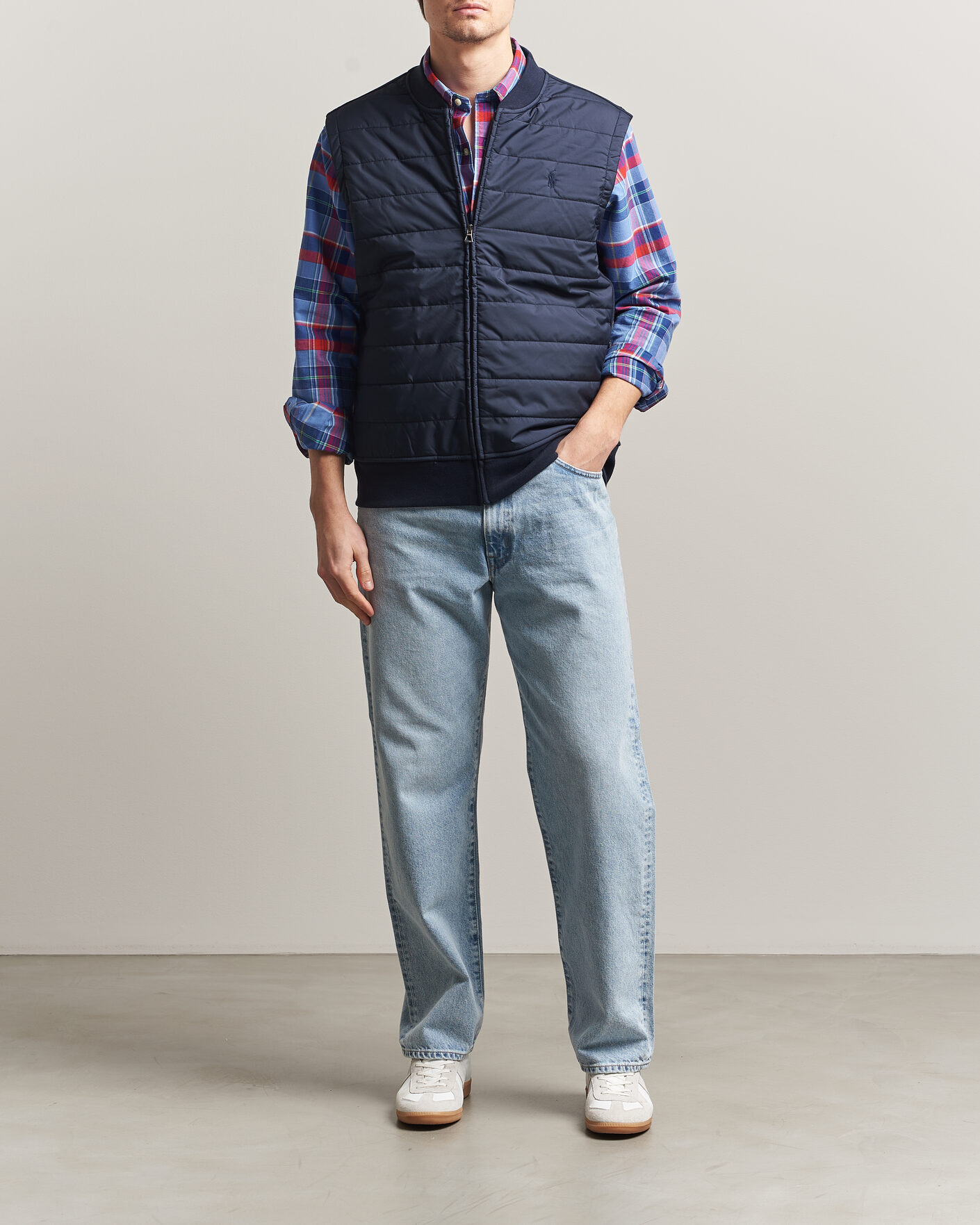 Mies | Puserot | Polo Ralph Lauren | Double Knitted Jaquard Vest Aviator Navy
