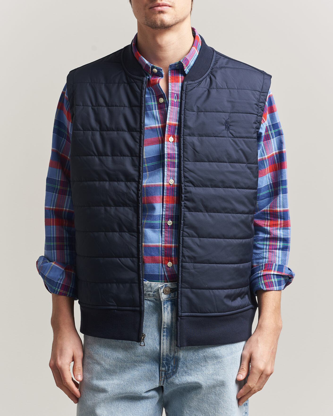 Mies | Ulkoliivit | Polo Ralph Lauren | Double Knitted Jaquard Vest Aviator Navy