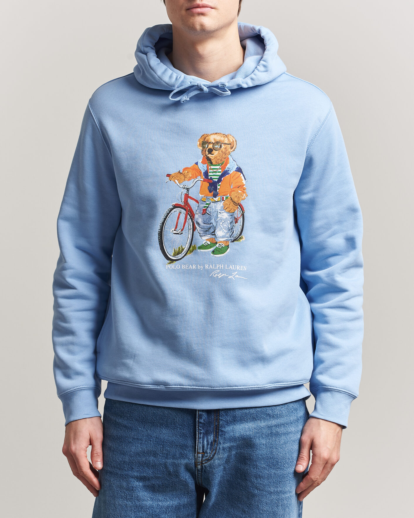 Mies | Puserot | Polo Ralph Lauren | Fleece Bear Hoodie Austin Blue