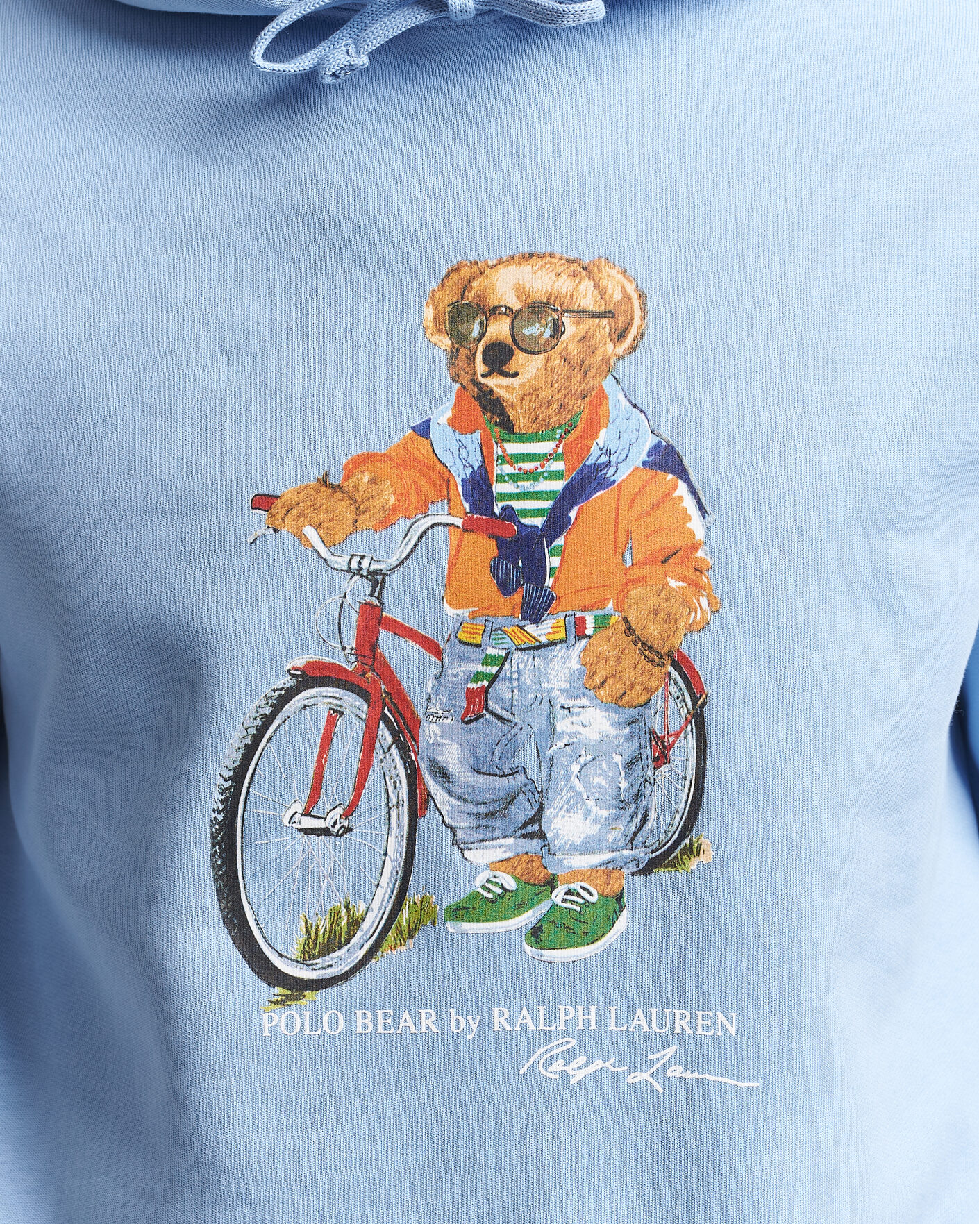 Mies | Puserot | Polo Ralph Lauren | Fleece Bear Hoodie Austin Blue