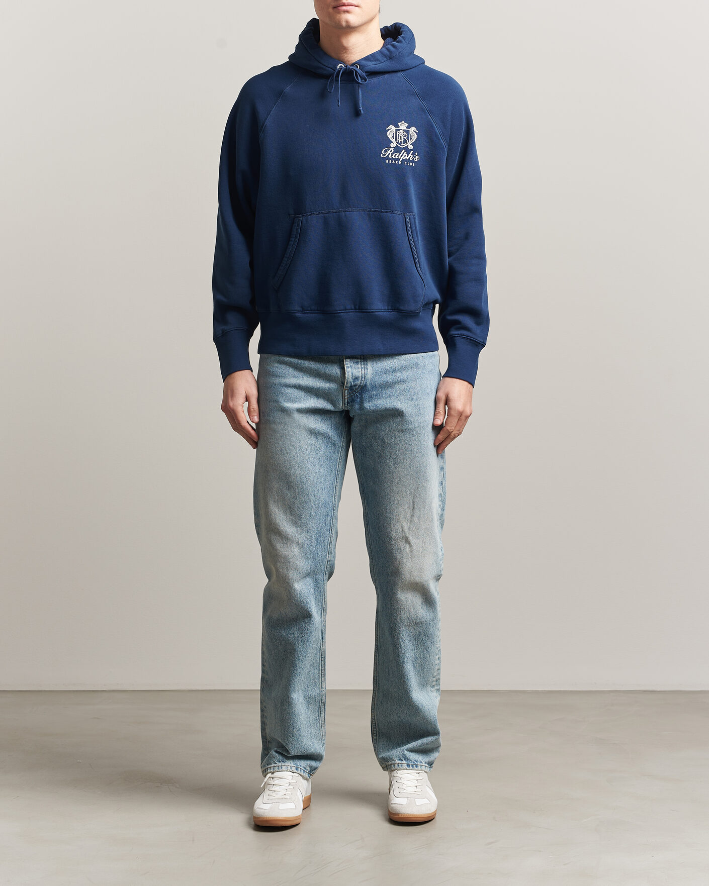 Mies | Puserot | Polo Ralph Lauren | Fleece Hoodie Dark Cobalt