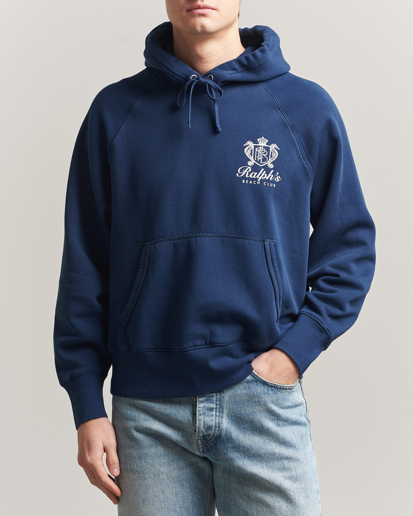 Mies | Puserot | Polo Ralph Lauren | Fleece Hoodie Dark Cobalt