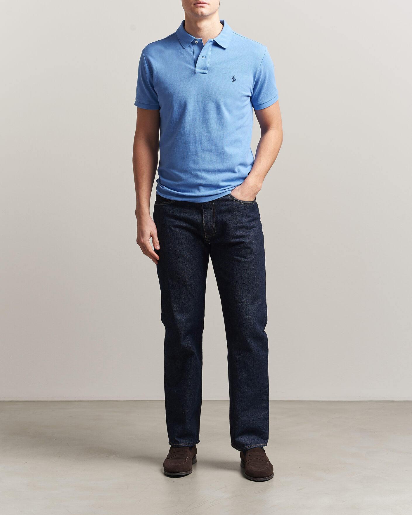 Mies | Pikeet | Polo Ralph Lauren | Slim Fit Polo Harbour Island Blue