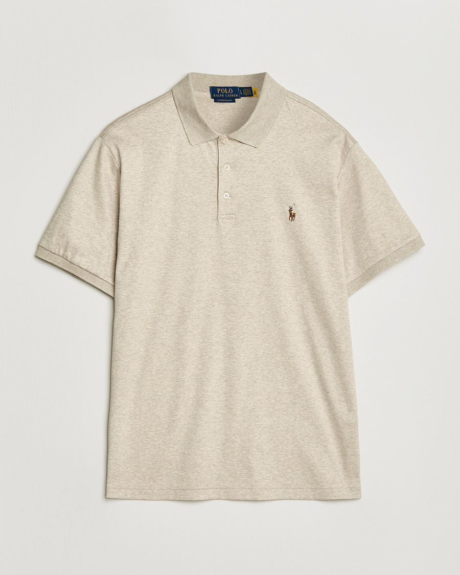 Mies | Pikeet | Polo Ralph Lauren | Luxury Pima Cotton Polo Expedition Dune Heather