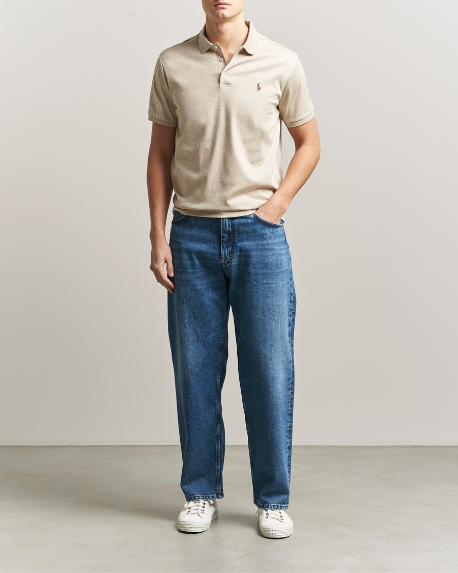 Mies | Pikeet | Polo Ralph Lauren | Luxury Pima Cotton Polo Expedition Dune Heather