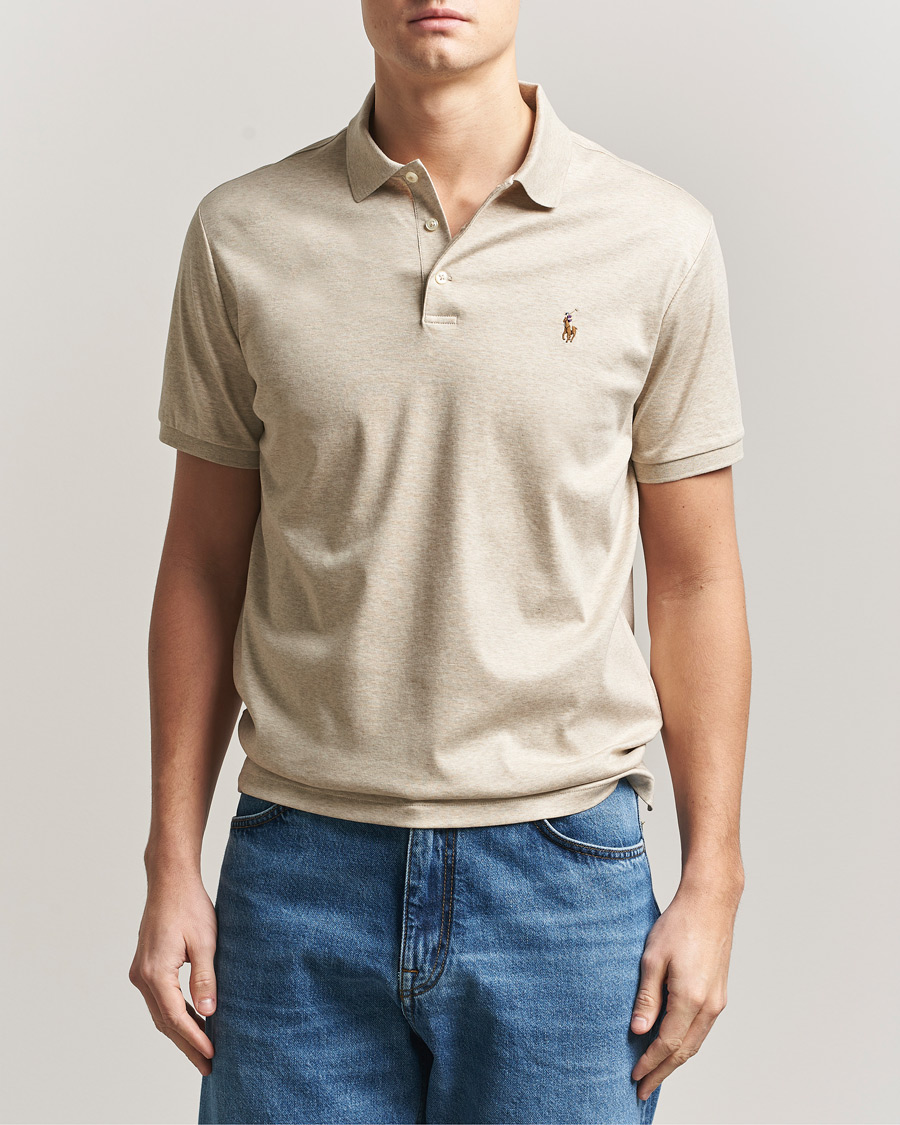 Mies | Pikeet | Polo Ralph Lauren | Luxury Pima Cotton Polo Expedition Dune Heather