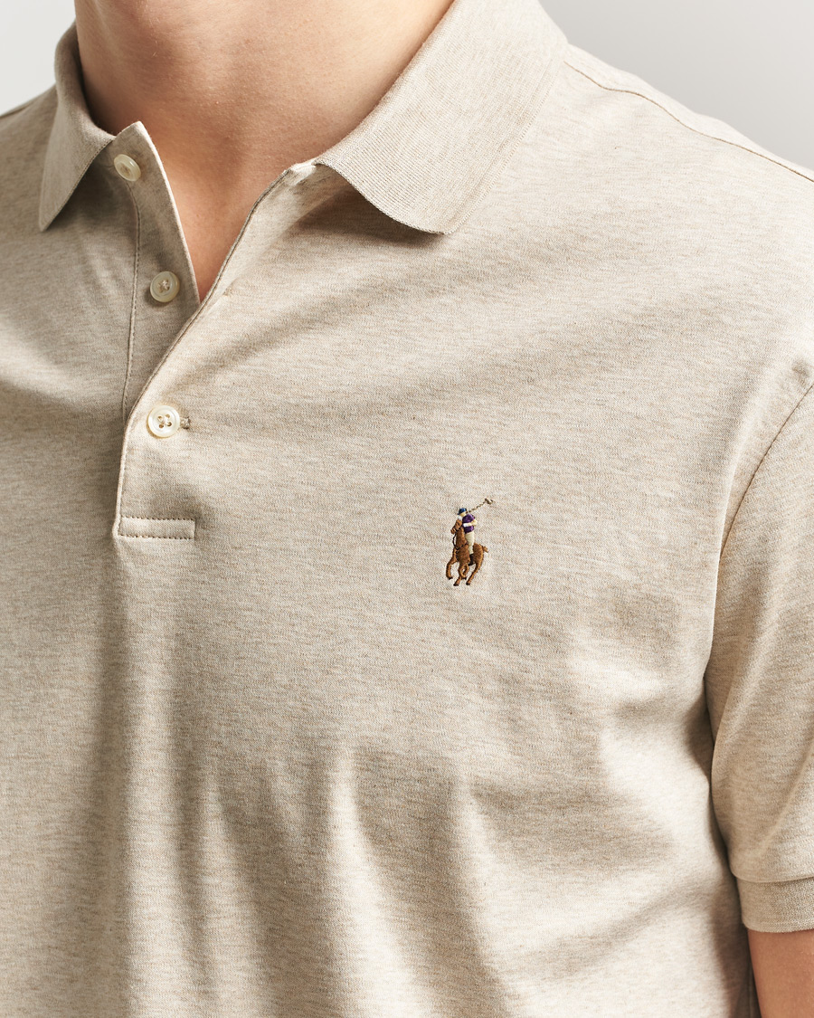 Mies | Pikeet | Polo Ralph Lauren | Luxury Pima Cotton Polo Expedition Dune Heather