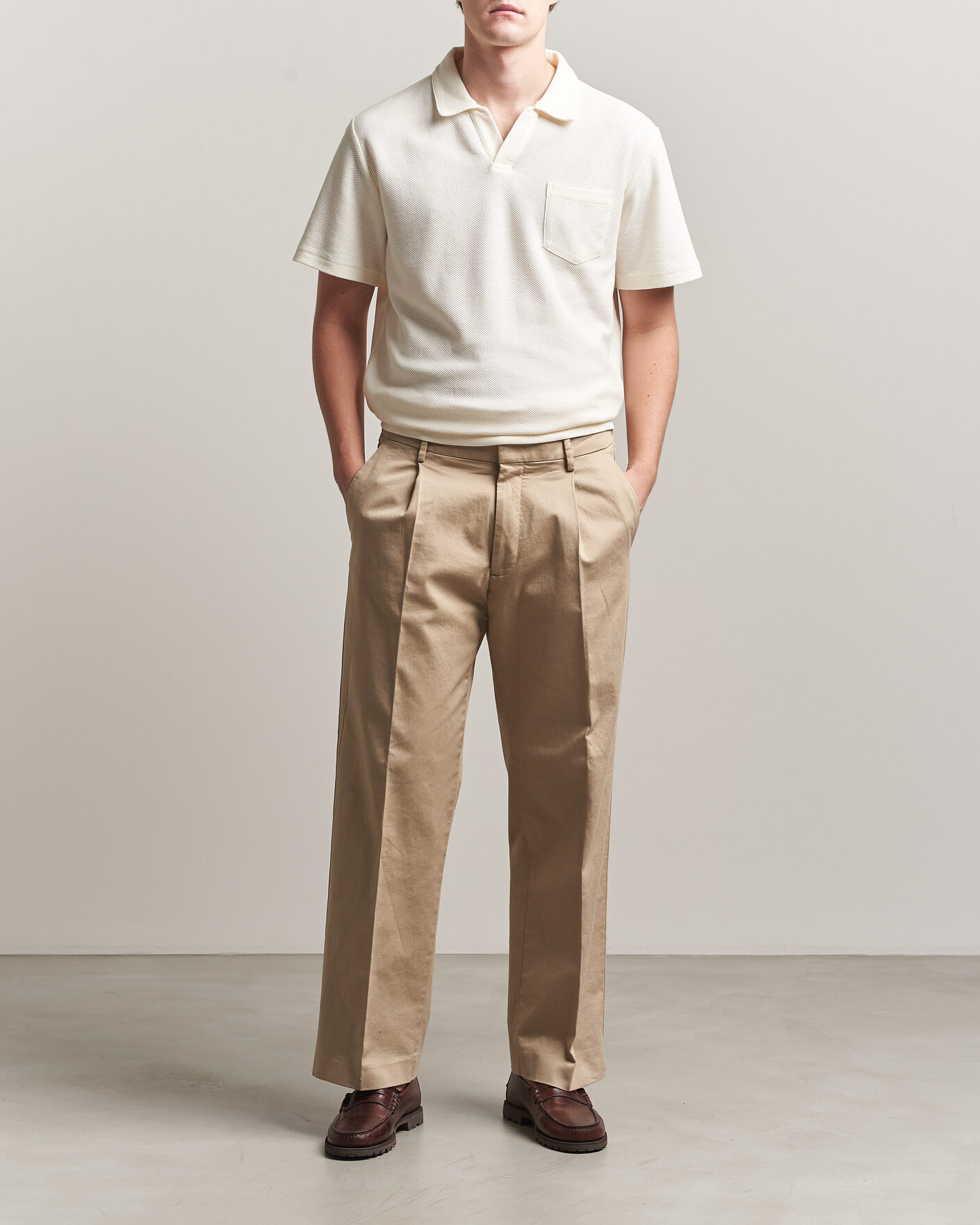 Mies | Pikeet | Polo Ralph Lauren | Knitted Polo Pale Cream