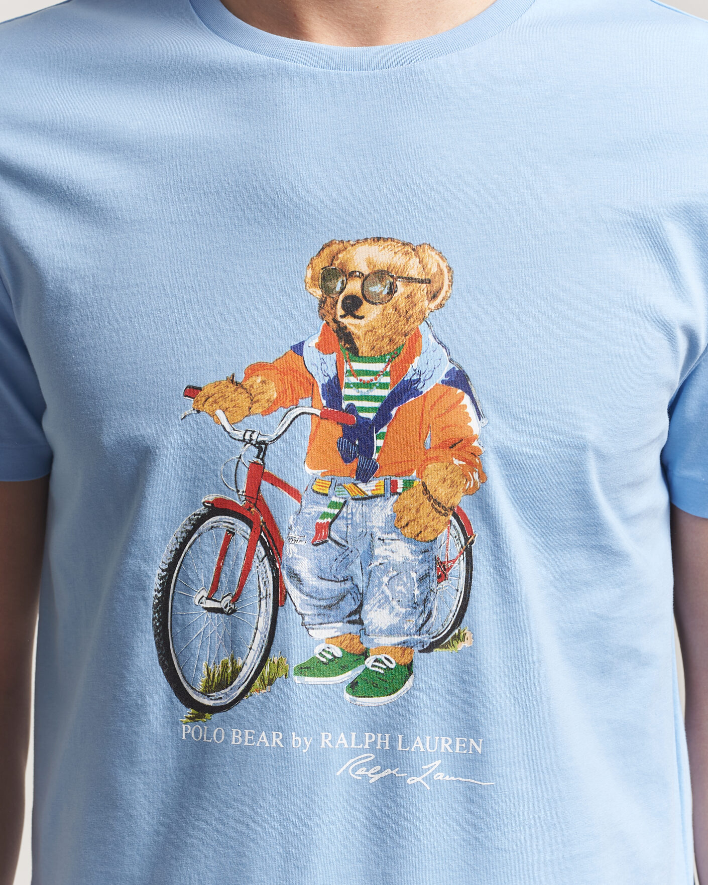 Mies | T-paidat | Polo Ralph Lauren | Jersey Bear T-Shirt Austin Blue