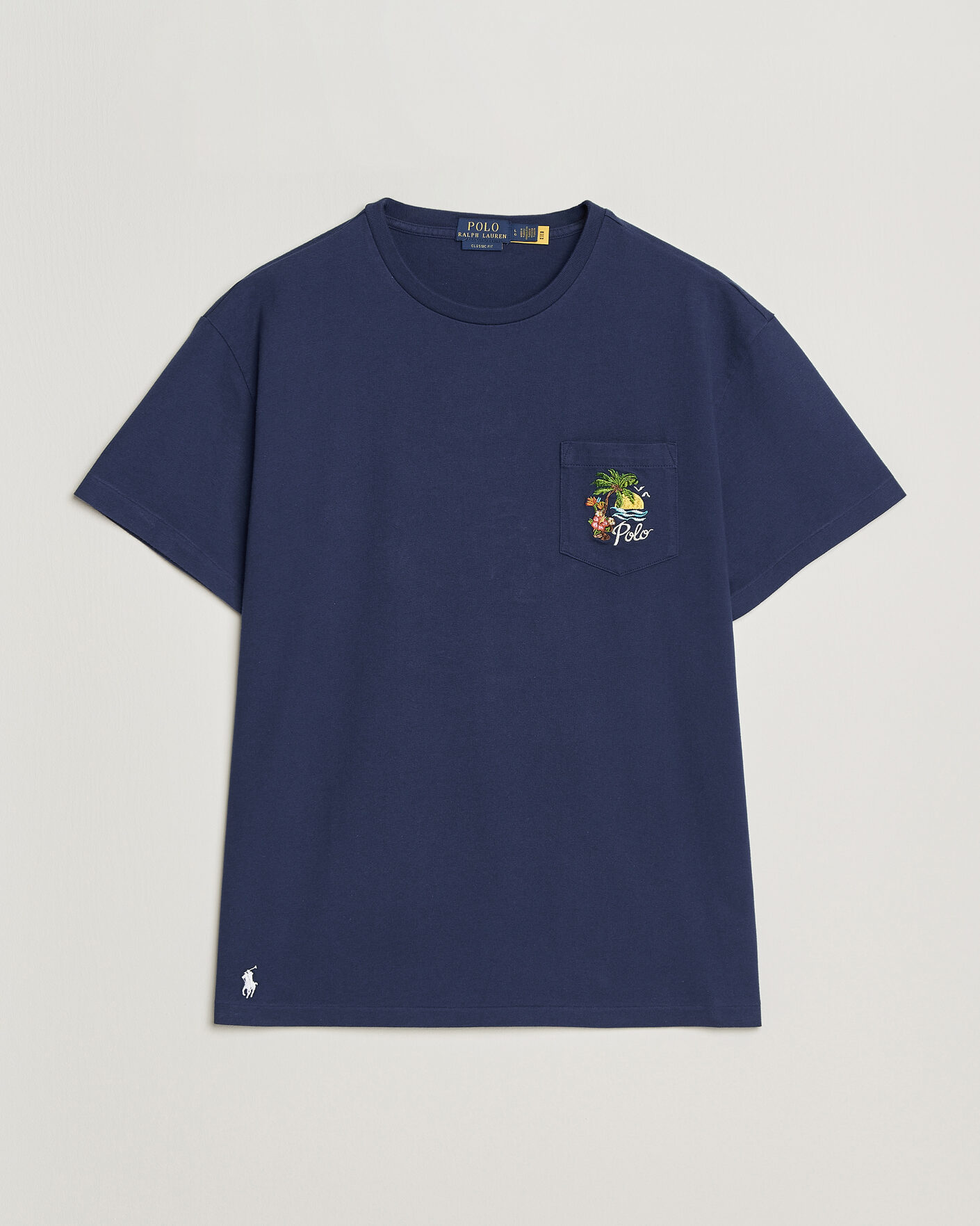 Mies | T-paidat | Polo Ralph Lauren | Jersey Printed T-Shirt Dark Cobalt