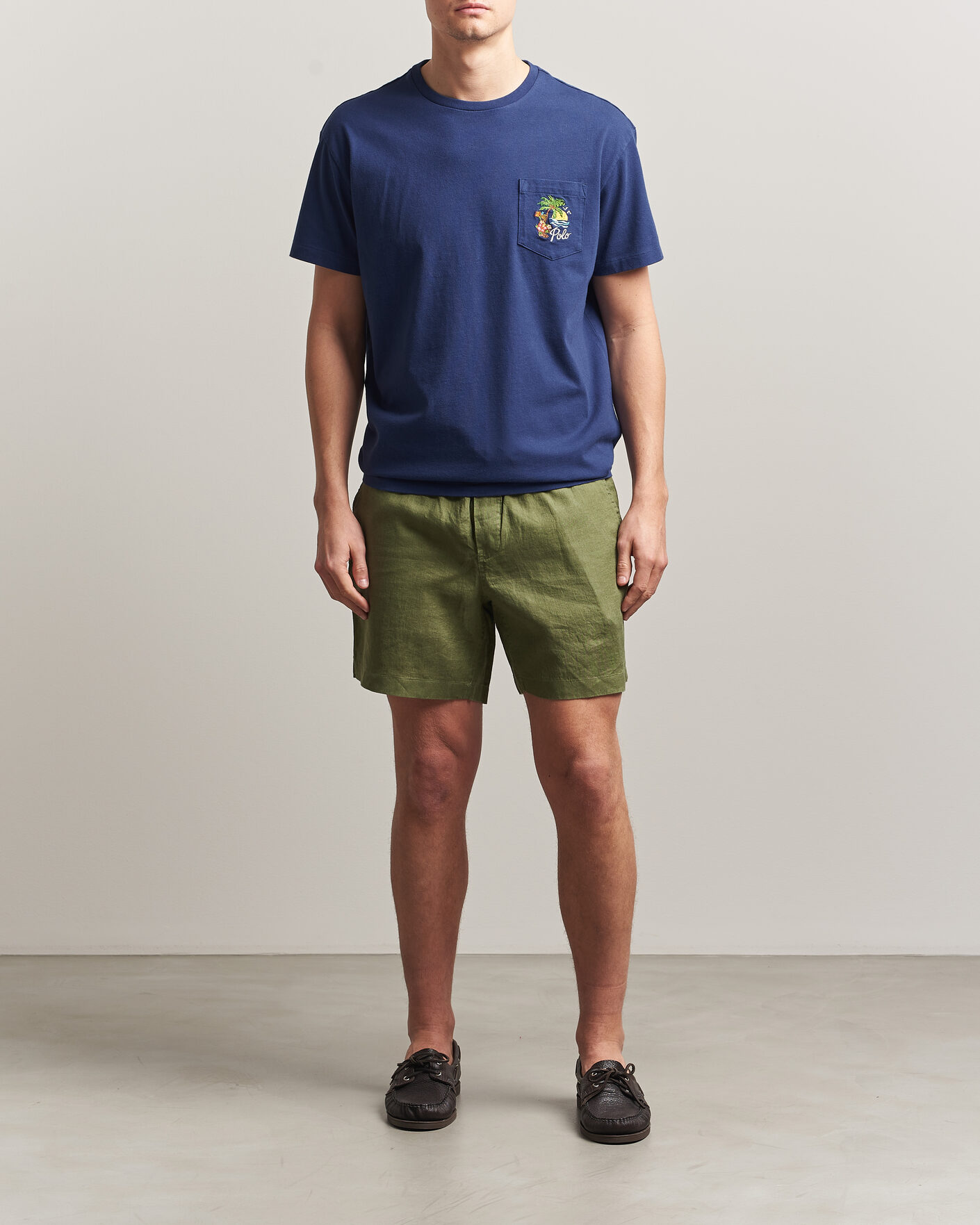 Mies | T-paidat | Polo Ralph Lauren | Jersey Printed T-Shirt Dark Cobalt