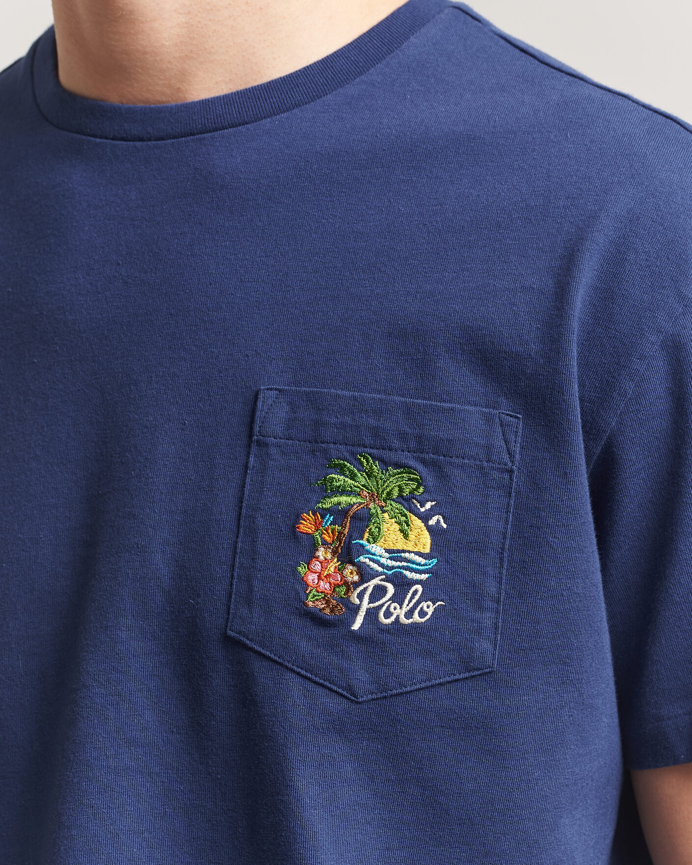 Mies | T-paidat | Polo Ralph Lauren | Jersey Printed T-Shirt Dark Cobalt