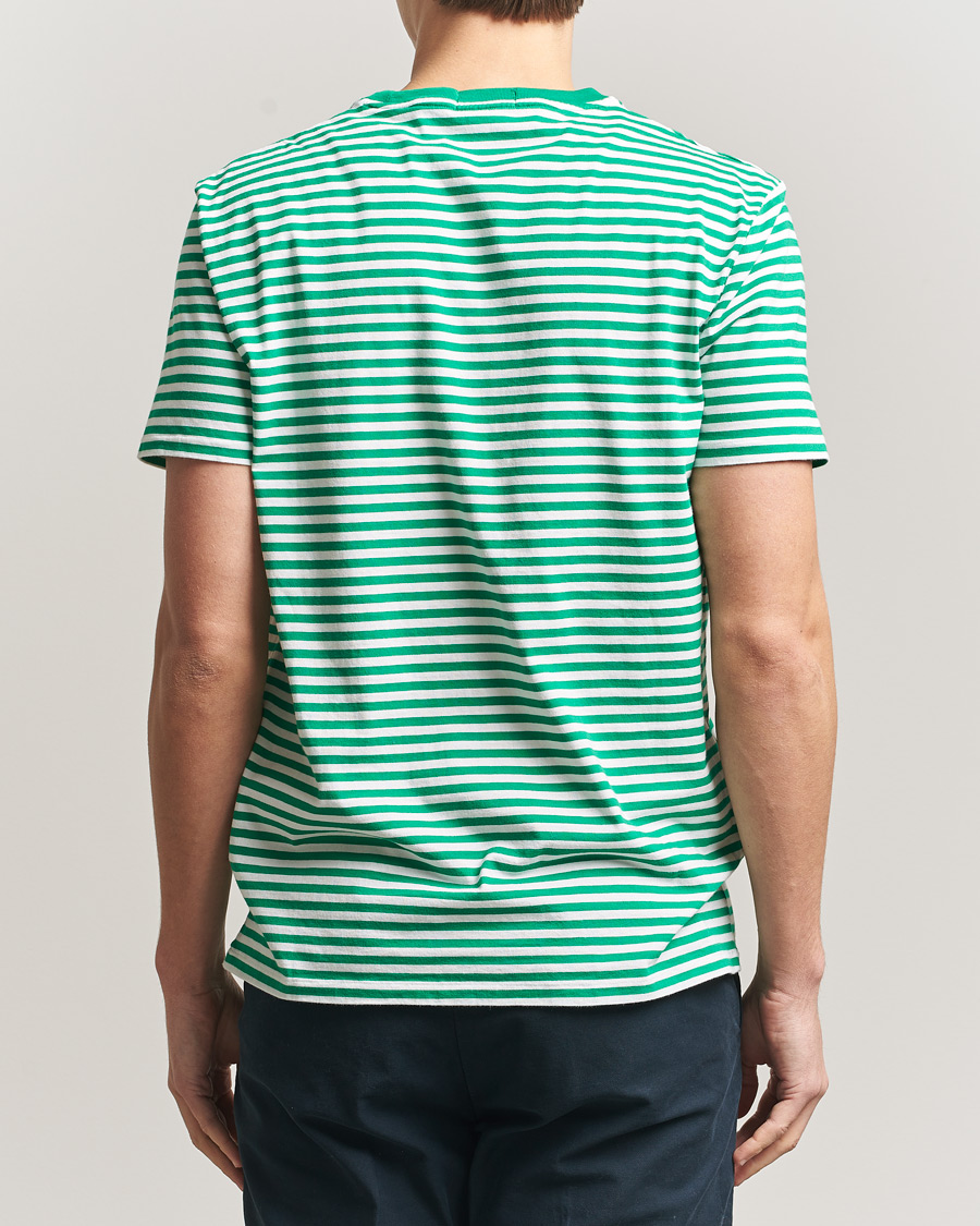 Mies | T-paidat | Polo Ralph Lauren | Crew Neck Striped T-Shirt Billiard/White