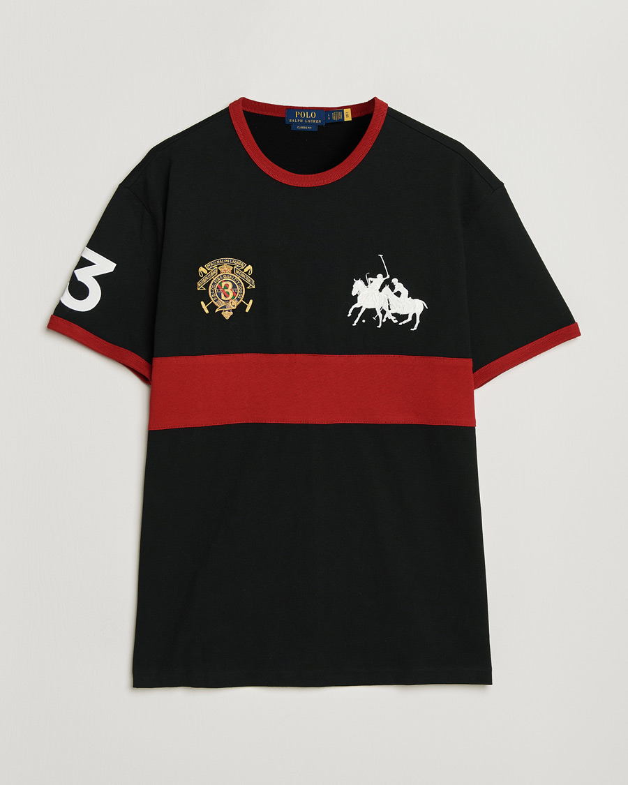 Mies | T-paidat | Polo Ralph Lauren | Jersey Logo T-Shirt Polo Black/Sweet Tomato