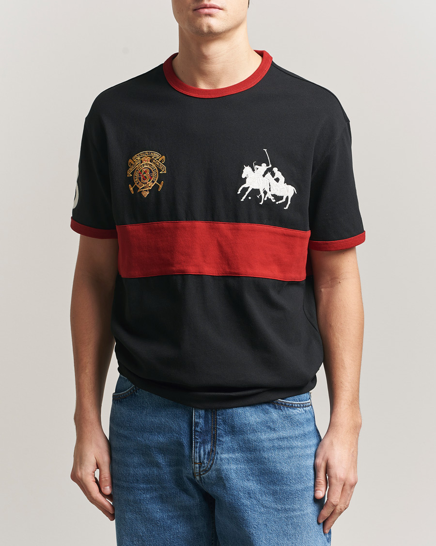 Mies | T-paidat | Polo Ralph Lauren | Jersey Logo T-Shirt Polo Black/Sweet Tomato
