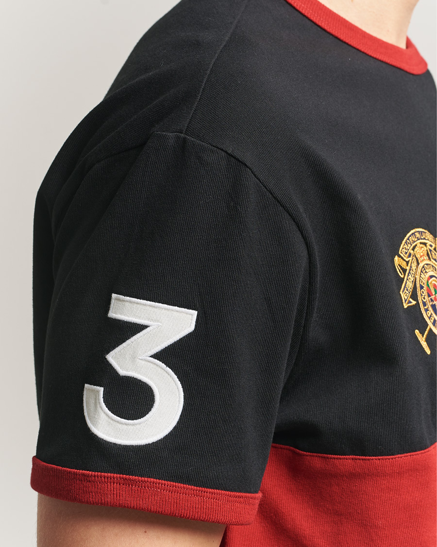 Mies | T-paidat | Polo Ralph Lauren | Jersey Logo T-Shirt Polo Black/Sweet Tomato