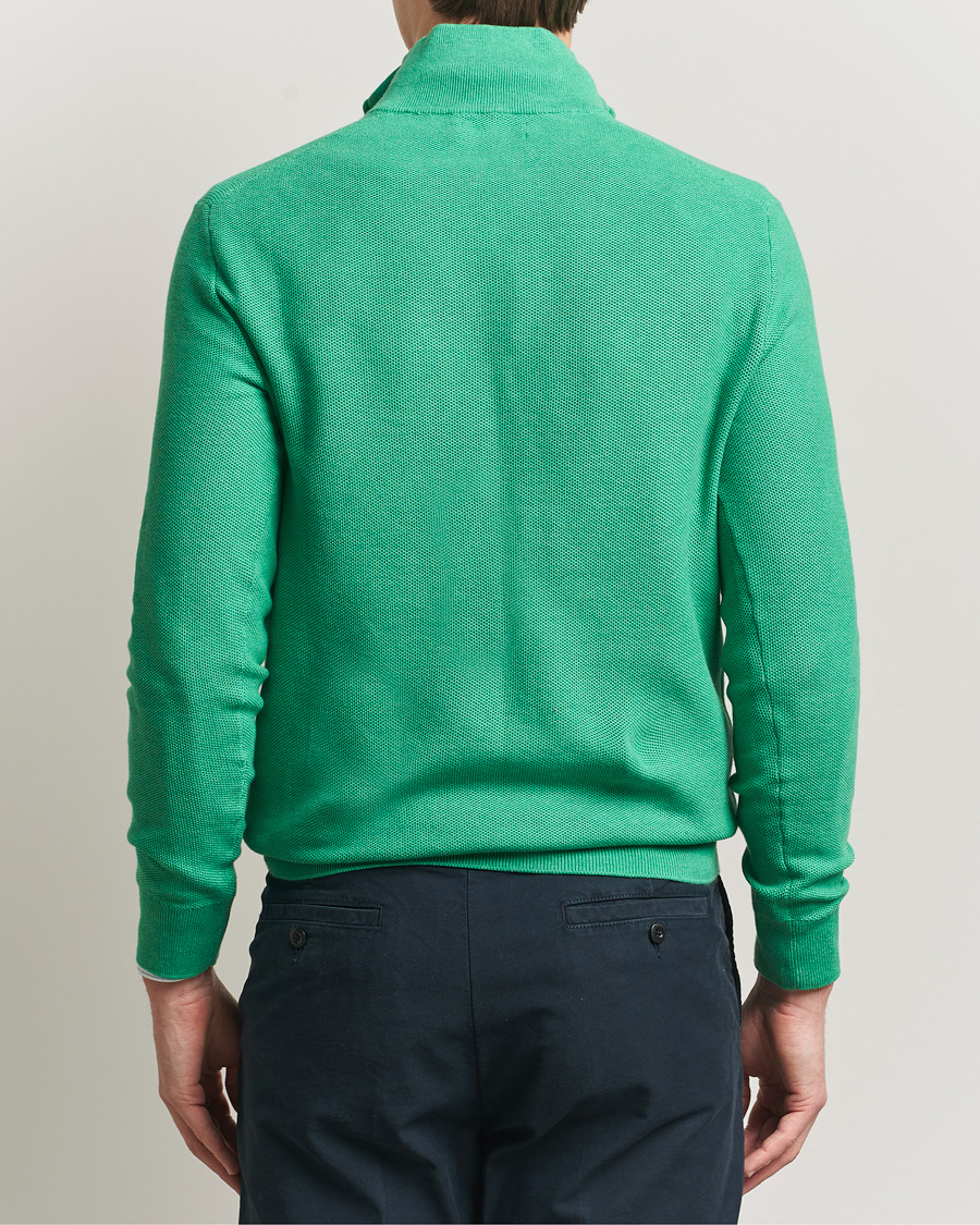 Mies | Puserot | Polo Ralph Lauren | Textured Half Zip Palm Green Heather